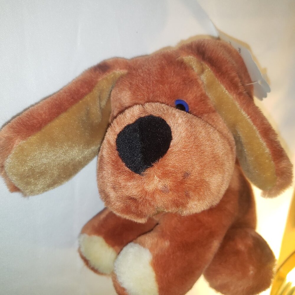 Vintage 1985 USPS Stamp Design 7" Original PUPPY LOVE Plush Dog